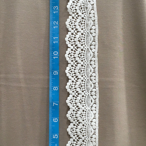 Trim Lace / French Scallop Ivory - Sold by the half yard
