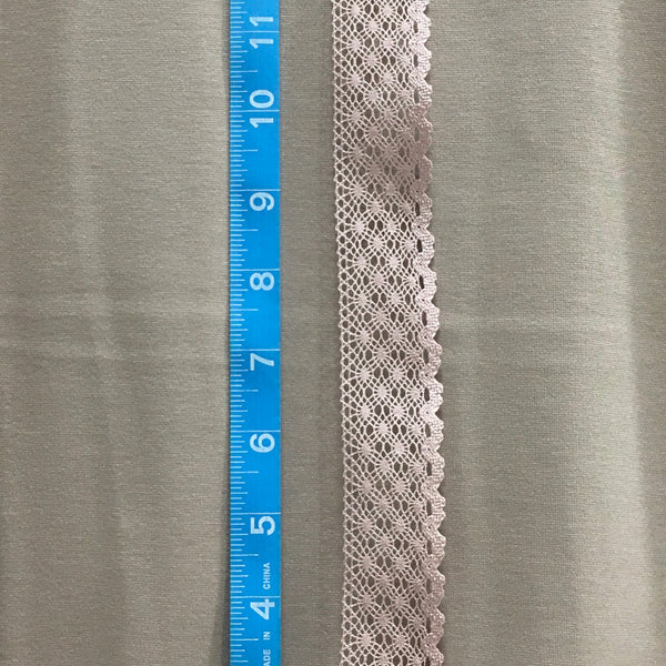 Trim Lace / Delicate Dots Blush - Sold by the half yard