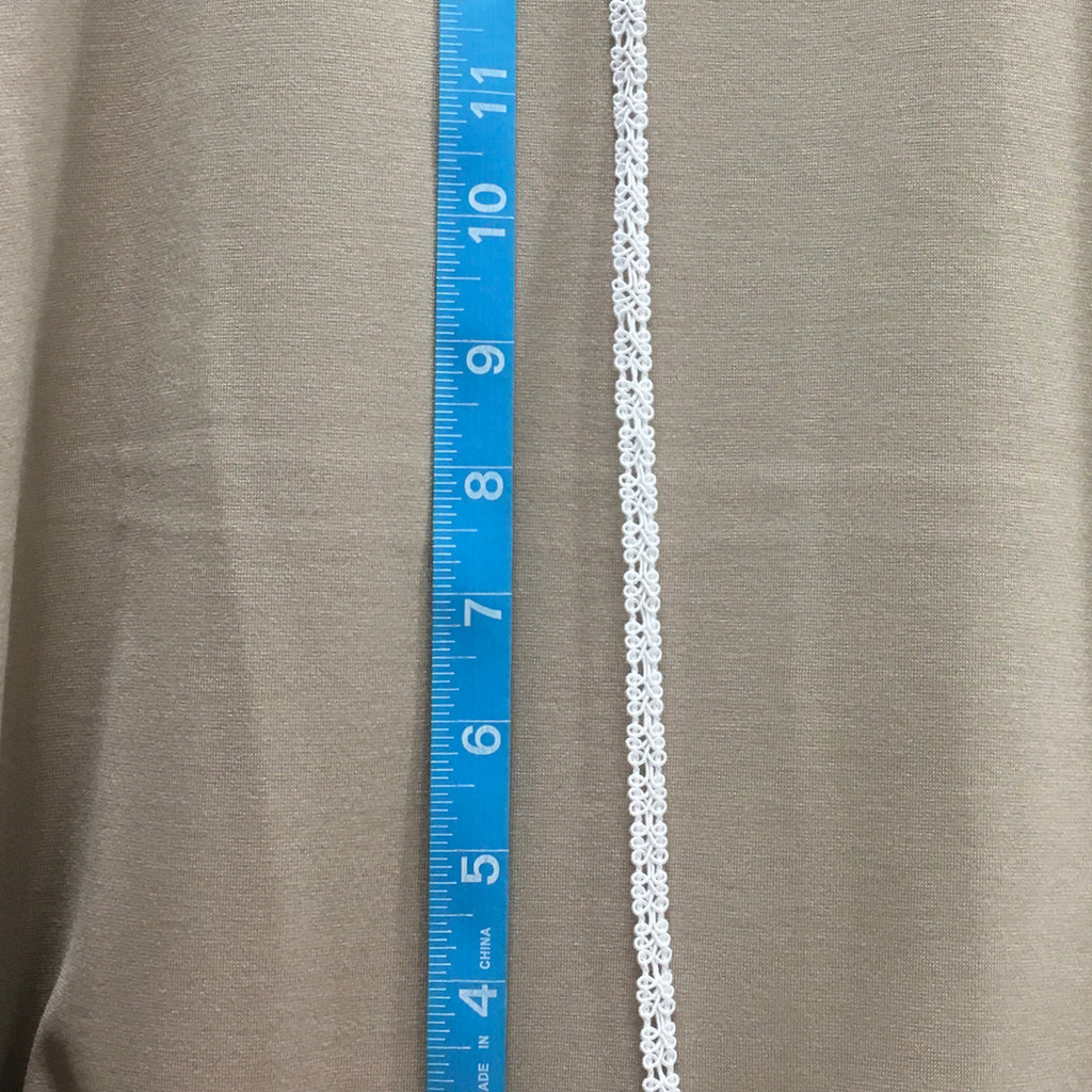 Trim / Braided Cord White - Sold by the half yard