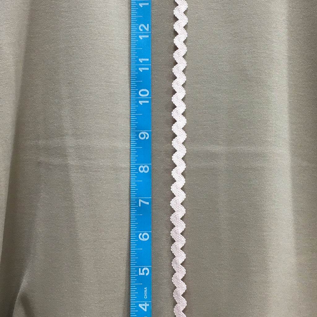Trim / Elastic Ric-Rac Light Pink - Sold by the half yard