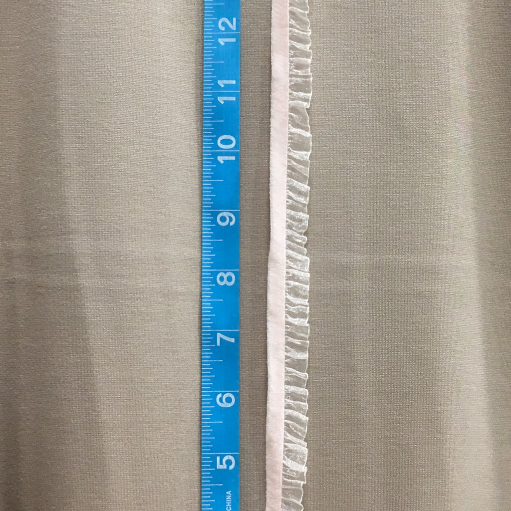 Trim  / Elastic Ruffle Blush - Sold by the half yard