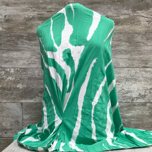 Swimwear / Green Ripples - Sold by the half yard