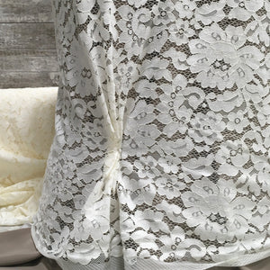 Valentino Lace / Oyster - Sold by the half yard