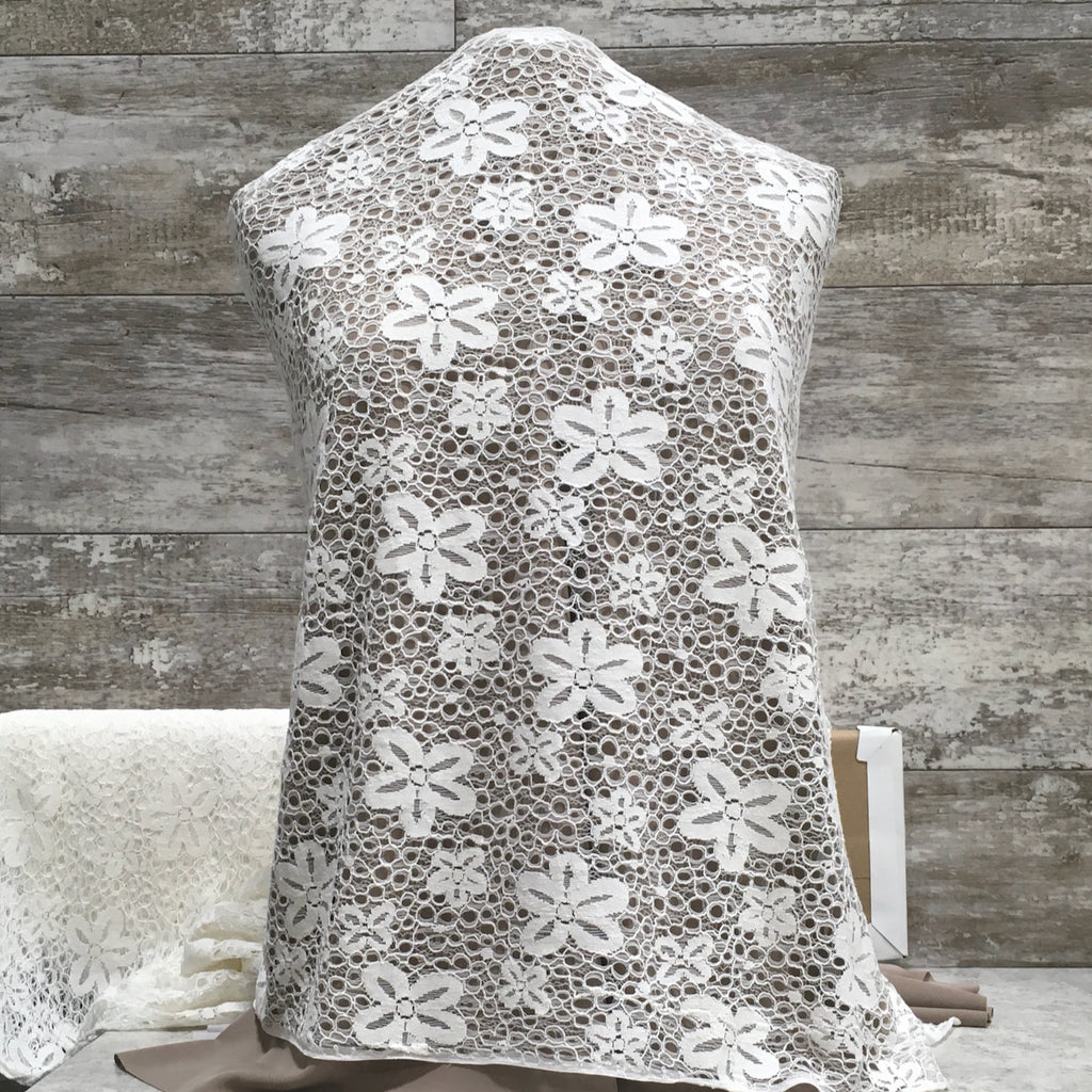 Sand Dollar Lace / Ecru - Sold by the half yard
