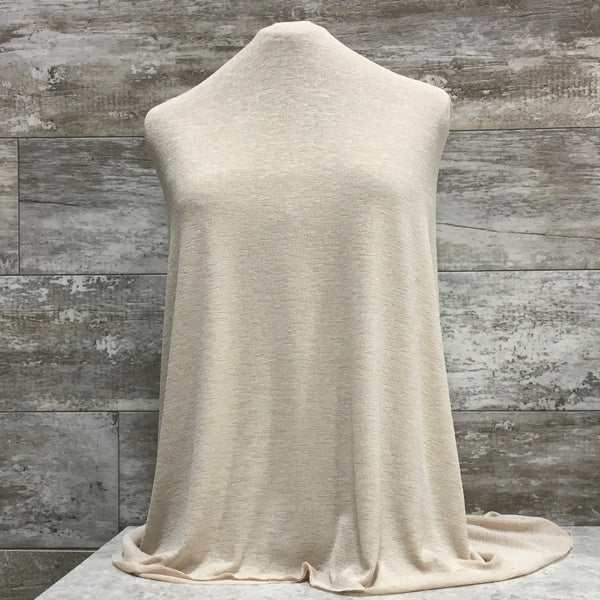 Cardigan Knit / Tan - Sold by the half yard