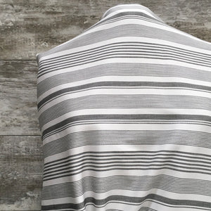 Stretch Denim / Linen Look Grey -sold by the half yard