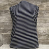 Stretch Denim /  Navy Stripe -sold by the half yard