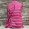 Stretch Denim /  Pink Stripe -sold by the half yard