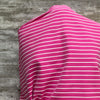 Stretch Denim /  Pink Stripe -sold by the half yard