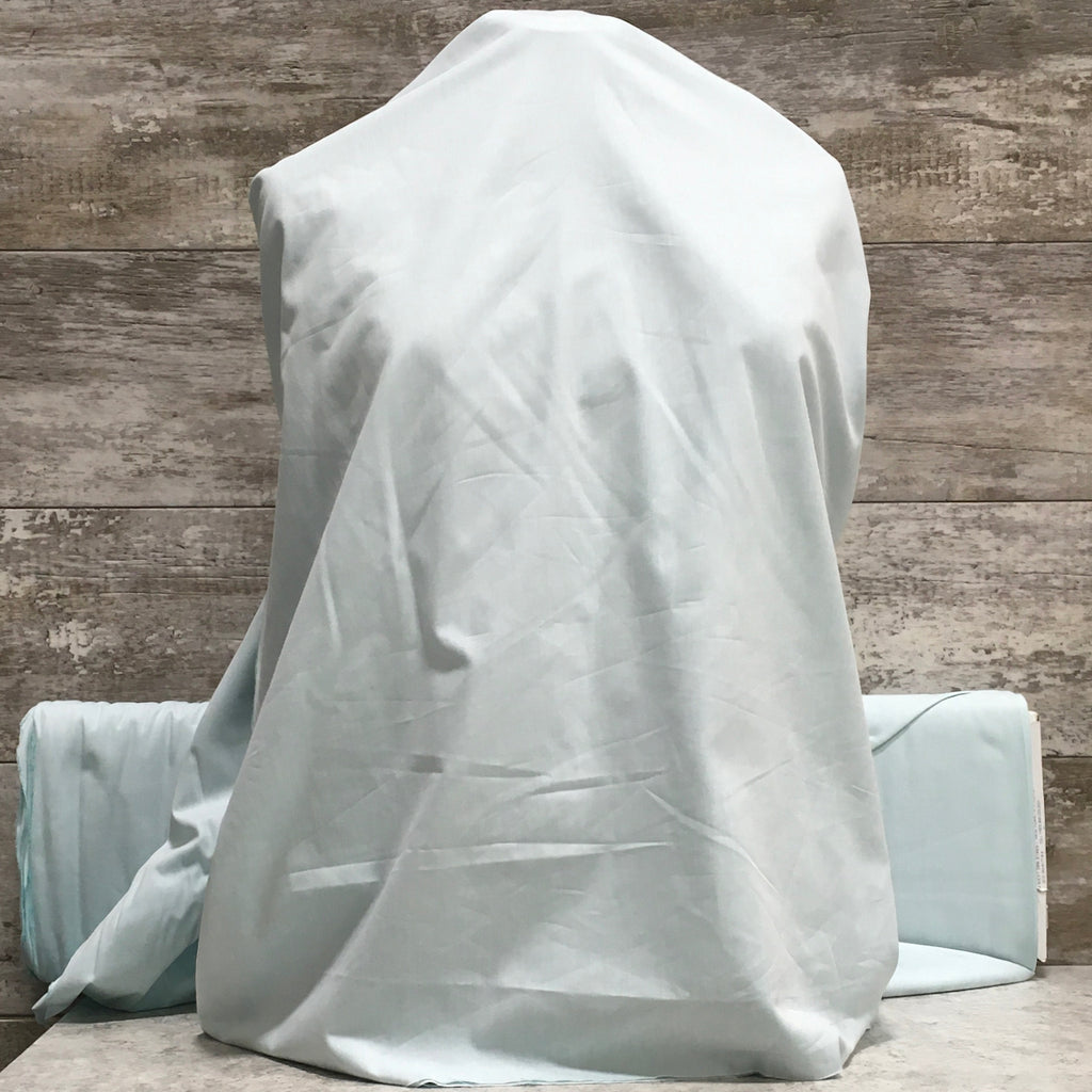 Woven Cotton Sunwashed Chambray Aqua - Sold by the half yard