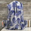 Viscose / Woven Palm Sunday Blue - Sold by the half yard