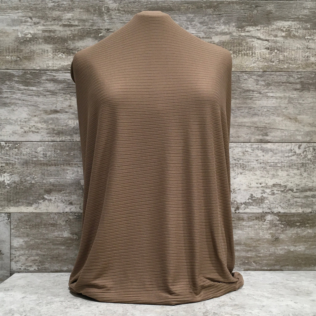Ribbed DBP Hot Chocolate| Sold by half yard