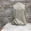 Ponte DE Roma - Beige + Black - Horizontal Stripe | Sold by the half yard