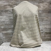Ponte DE Roma - Beige + Black - Horizontal Stripe | Sold by the half yard