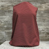Ponte DE Roma - Cranberry + Ivory - Horizontal Stripe | Sold by the half yard