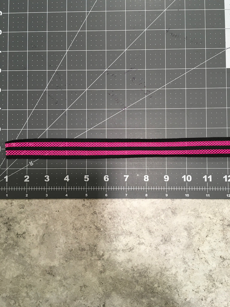 Sportswear Stretch Trim / Neon Pink 25 - Sold by the half yard