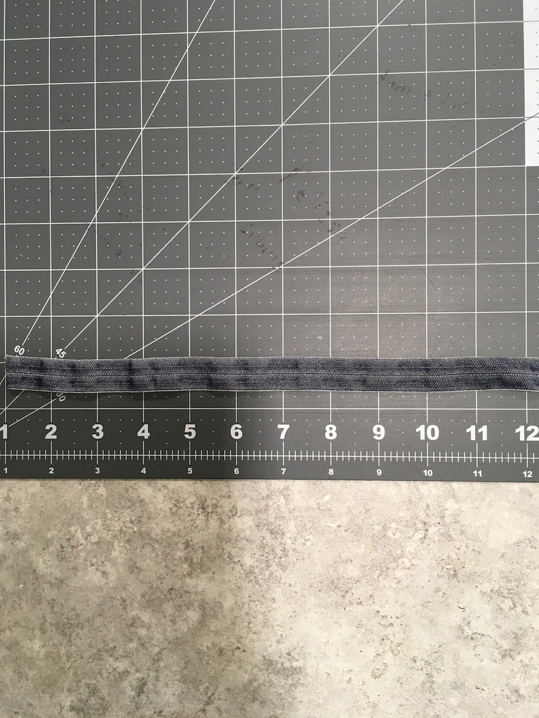 Fold-Over Elastic / Navy - Sold by the half yard