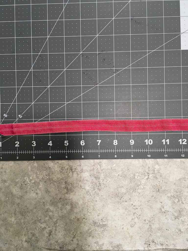 Fold-Over Elastic / Dark Pink - Sold by the half yard