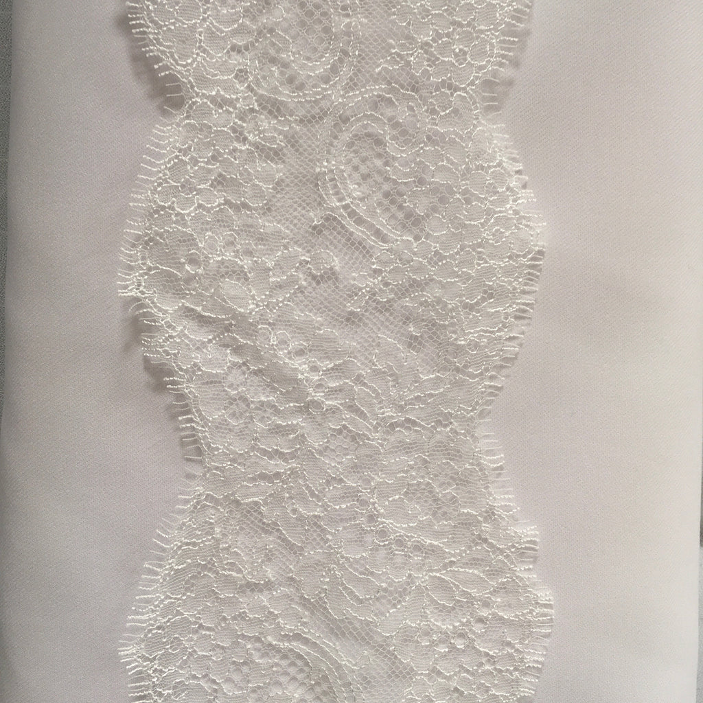 French Trim Lace - Delicate Florals | Sold by the half yard