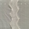 Ivory Trim - Dotted Diagonal Chevron | Sold by the half yard