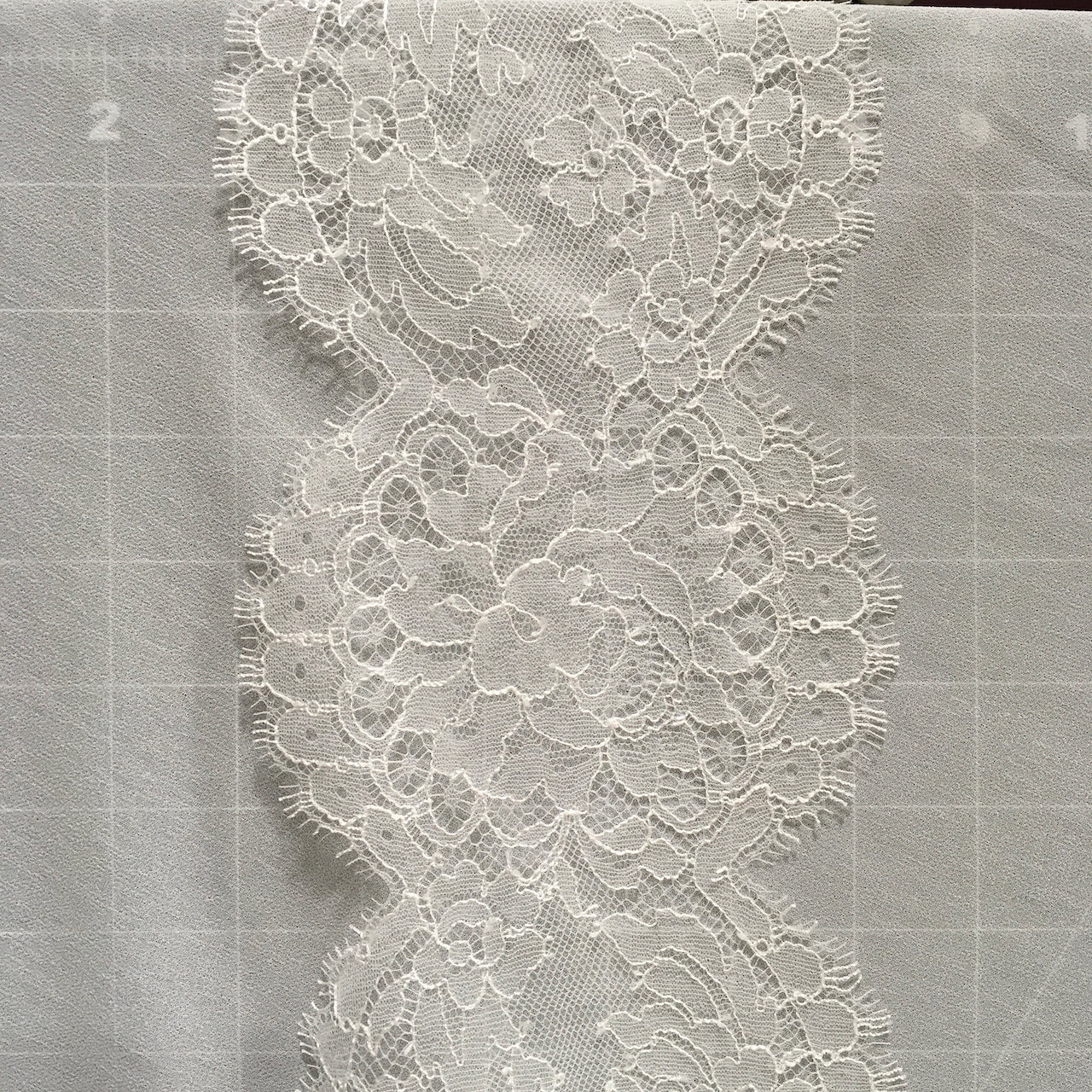 French Trim Lace - Perfect Peoney | Sold by the half yard