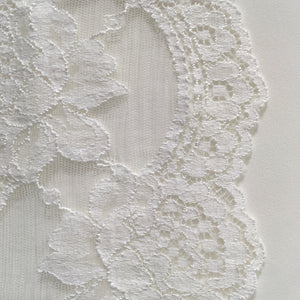 French Lace - Balcony Garden Stretch Lace | Sold by the half yard