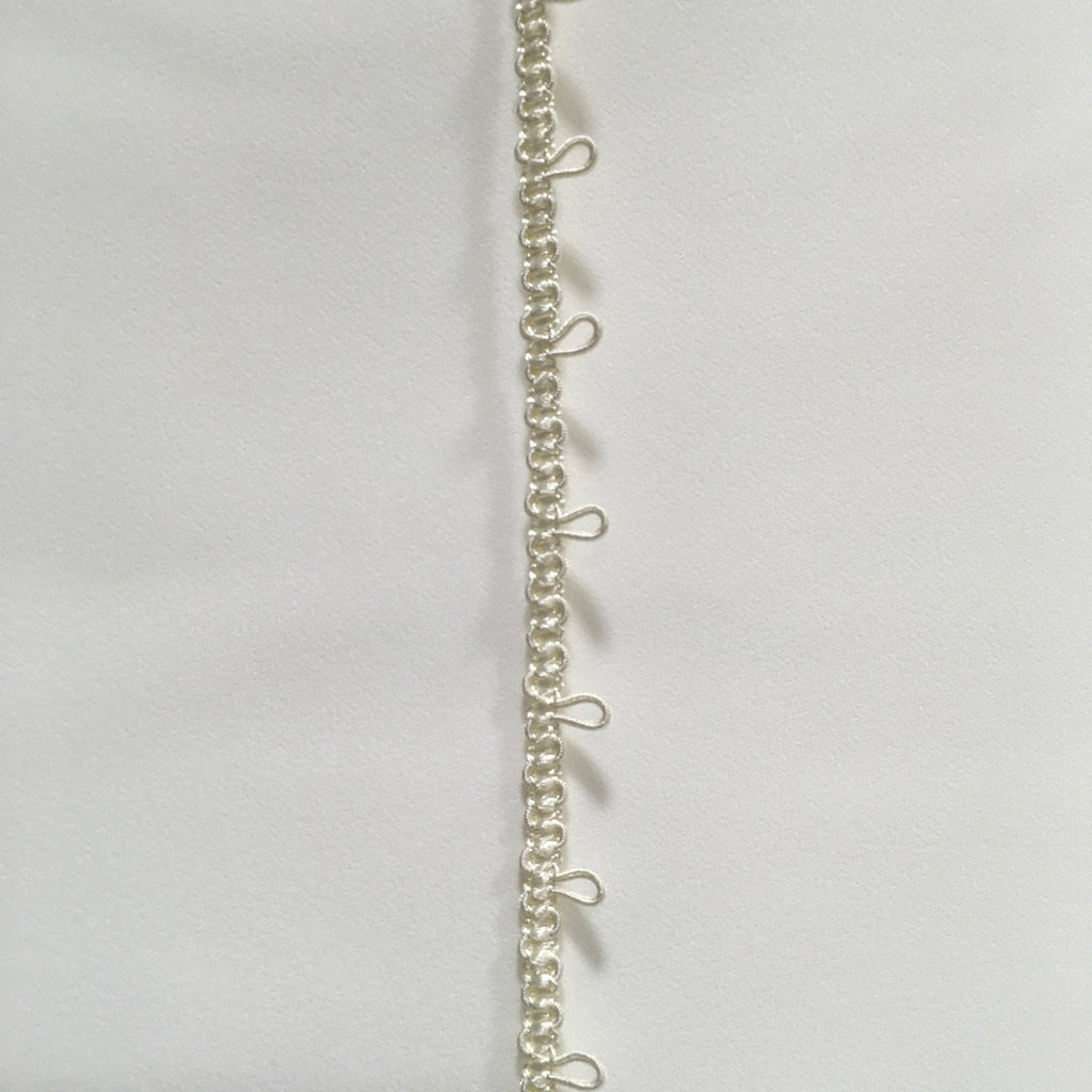 Bridal Button Loops - Ivory | Sold by the half yard