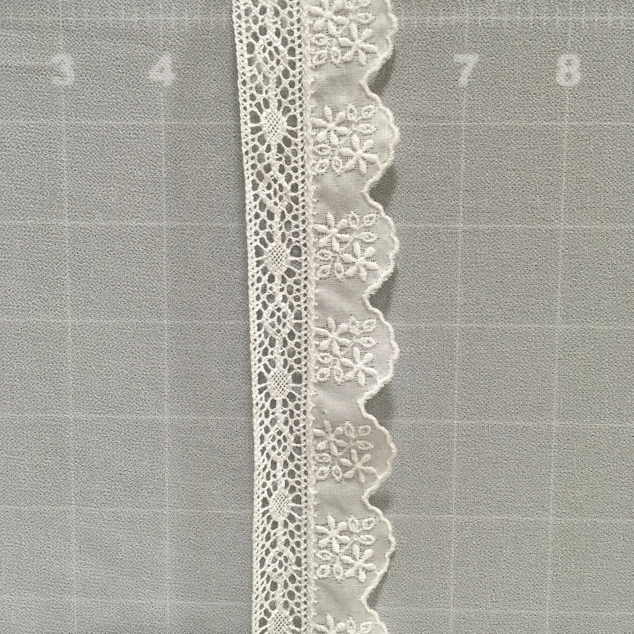Trim Lace / Laura Ingalls White - Sold by the half yard
