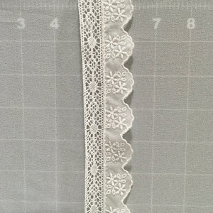 Trim Lace / Laura Ingalls White - Sold by the half yard