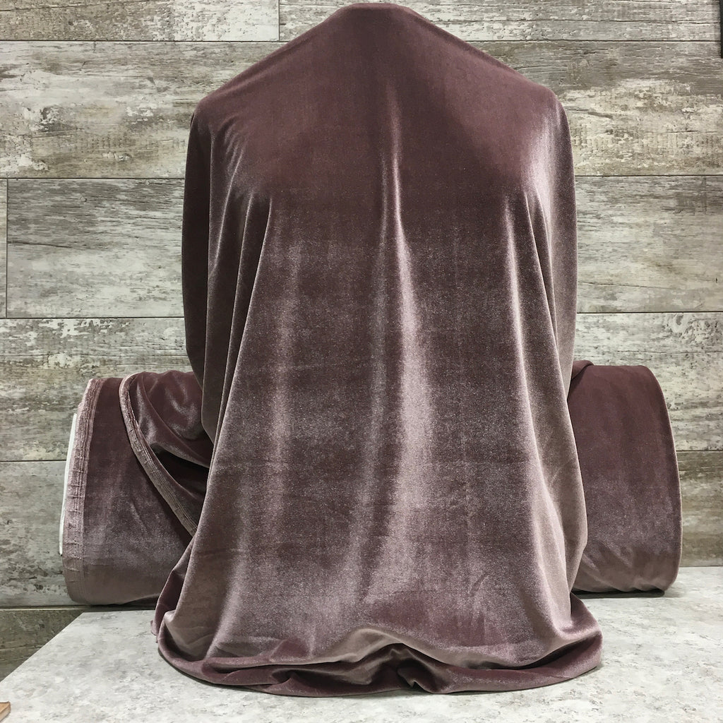 Stretch Velvet - Blush | Sold by the half yard