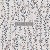 Flowering Vine ~ Blue (sold by the half yard)