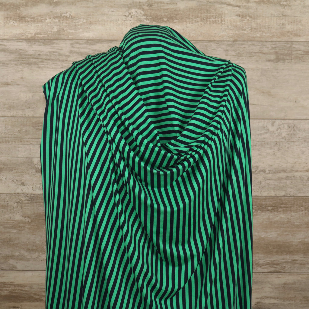 DBP Navy & Green Stripe | Sold by the half yard
