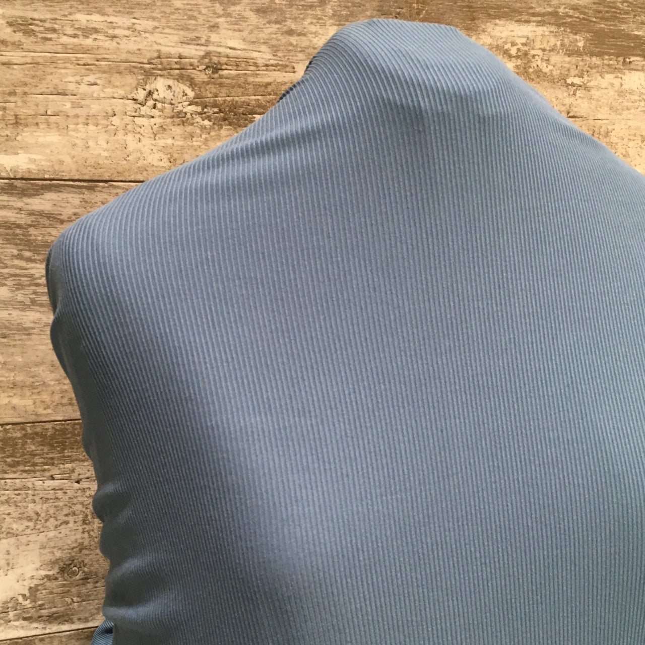Ribbed DBP - Solid Blue - Sold by half yard