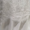 Bridal Lace Chevron Rosette  - Sold by the half yard