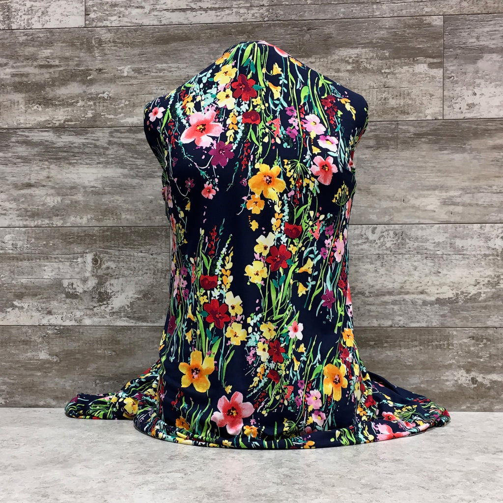 DBP - Happiness on Navy - Sold by half yard