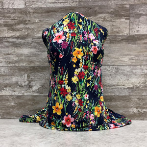 DBP - Happiness on Navy - Sold by half yard