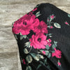 Ribbed Velvet Rose Burnout  - Sold by the half yard