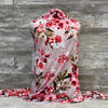 Rayon Knit Fabulous Floral on Blush l Sold by the half yard