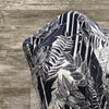 Kahlo Slub / Woven Navy Nautical Palms - Sold by the half yard