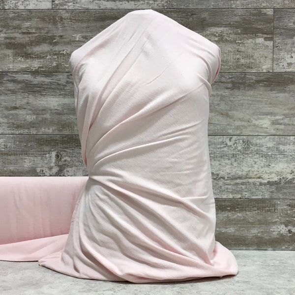 Organic French Terry/ Pastel Pink| Sold by the half yard