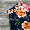 DBP - Happy Flowers on Navy - Sold by half yard
