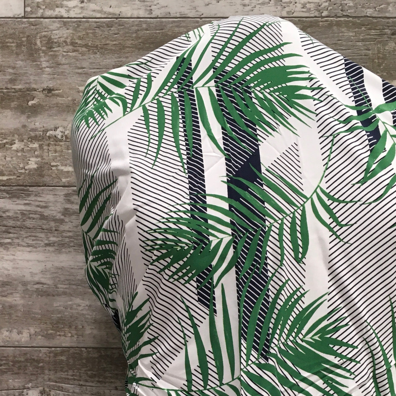 Viscose / Woven Palm Sunday Green - Sold by the half yard