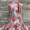 Viscose / Woven Palm Sunday Red - Sold by the half yard