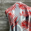 Viscose / Woven Palm Sunday Red - Sold by the half yard