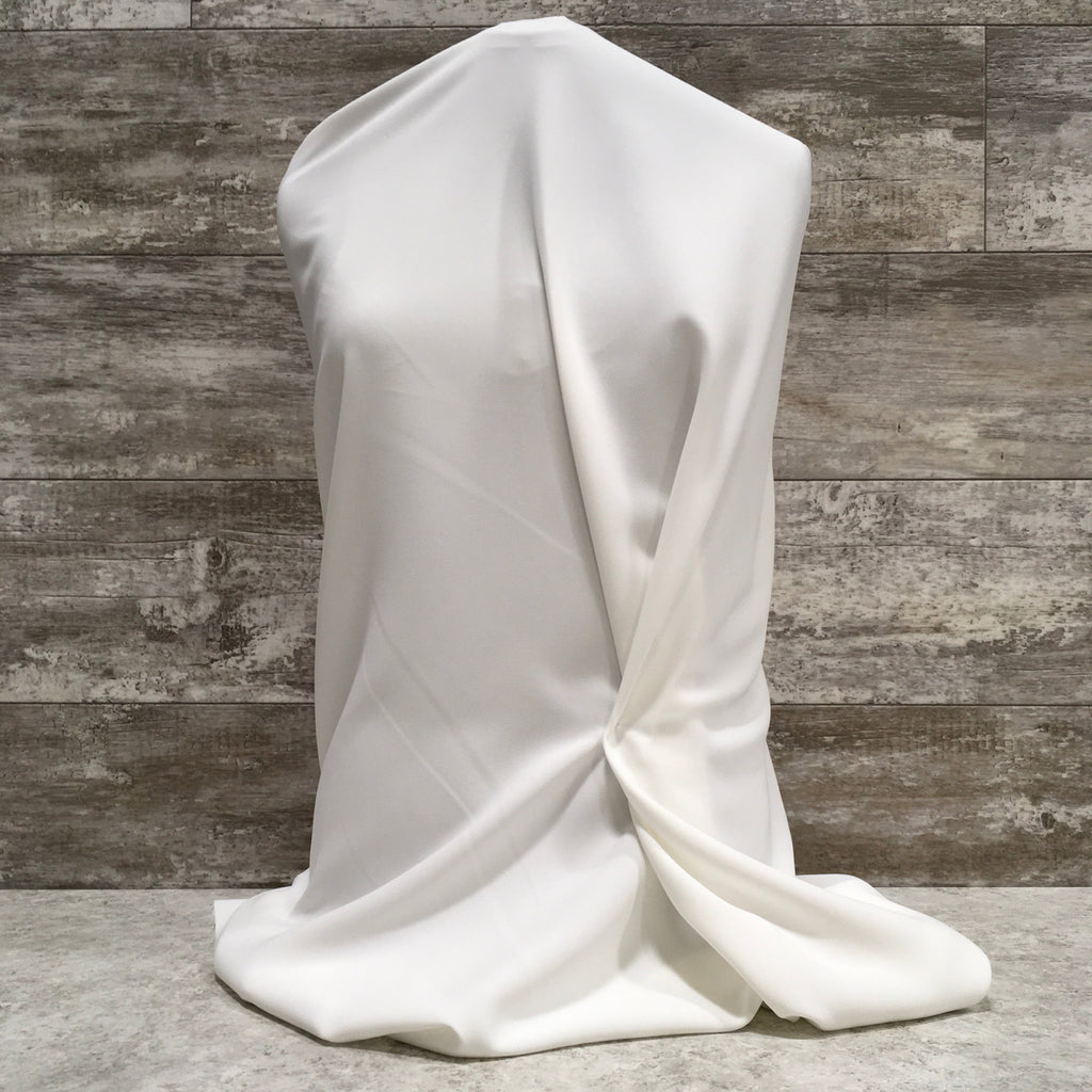 Bridal Kyoto Crepe Satin 01 Pure White | Sold by the half yard