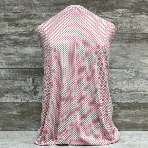 Ribbed DBP - Pleasantly Pink Tic-Tacs - Sold by half yard