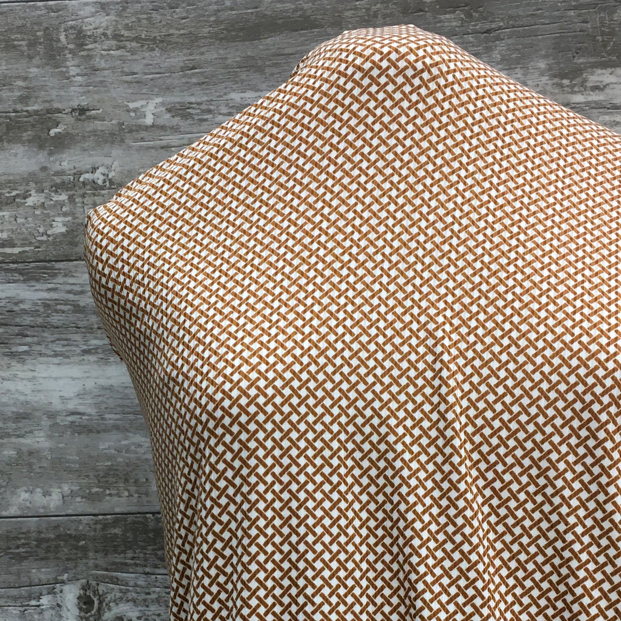 Ribbed DBP - Terracotta Tic-Tacs - Sold by half yard
