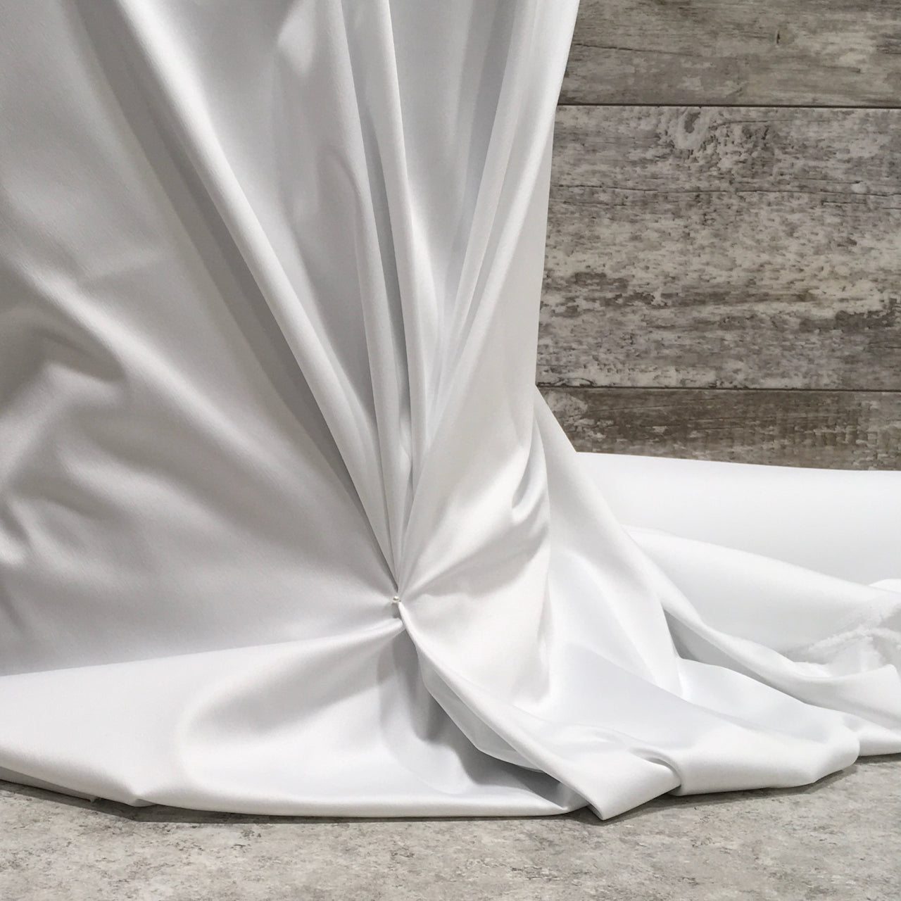Bridal Roselyn Stretch Satin 01 Pure White | Sold by the half yard