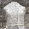 Bridal Lace Lattice Floral - 03 Ivory - Sold by the half yard