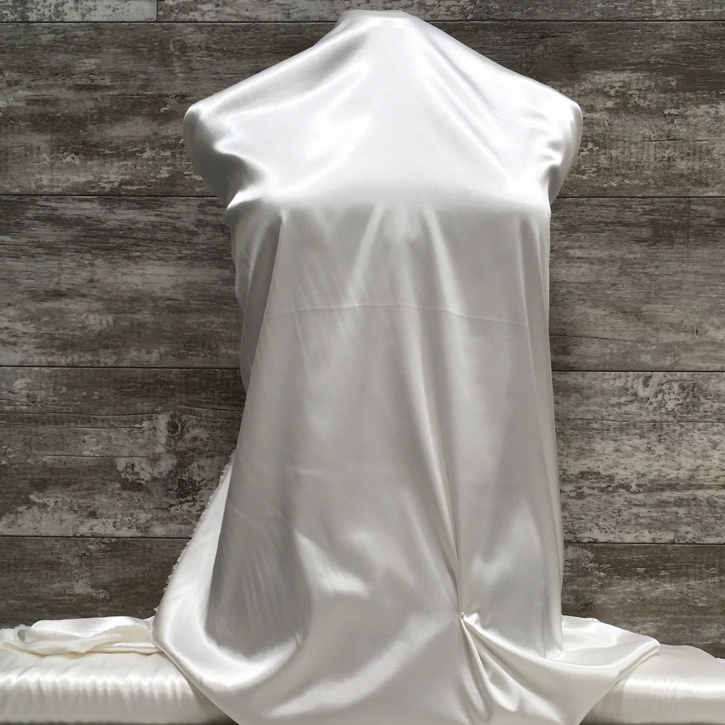 Bridal Tahari Satin 01 Pure White | Sold by the half yard